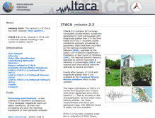 Tablet Screenshot of itaca.mi.ingv.it